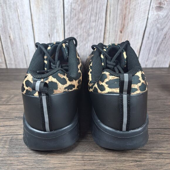 Skechers Sure Track Comp Toe Work Shoes Slip/Oil Resistant Women's 11 Leopard - Picture 4 of 9